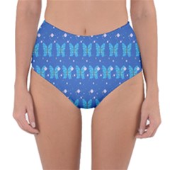 Glitter Butterfly Reversible High-waist Bikini Bottoms by Sparkle