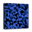 Black and Blue Camouflage Pattern Mini Canvas 8  x 8  (Stretched) View1
