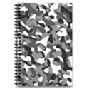 Black and White Camouflage Pattern 5.5  x 8.5  Notebook View1