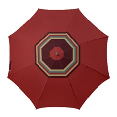 Retro Aesthetic Golf Umbrellas by tmsartbazaar