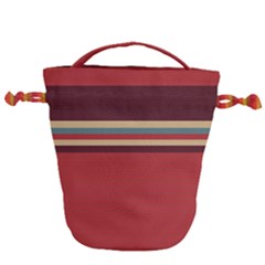 Retro Aesthetic Drawstring Bucket Bag by tmsartbazaar