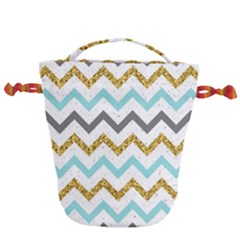 Chevron  Drawstring Bucket Bag by Sobalvarro
