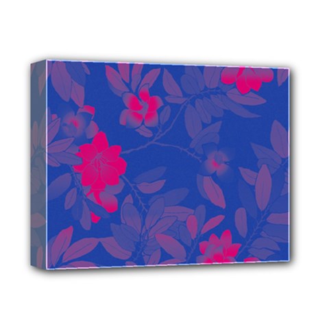 Bi Floral-pattern-background-1308 Deluxe Canvas 14  X 11  (stretched) by VernenInk