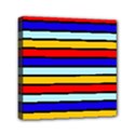 Red And Blue Contrast Yellow Stripes Mini Canvas 6  x 6  (Stretched) View1