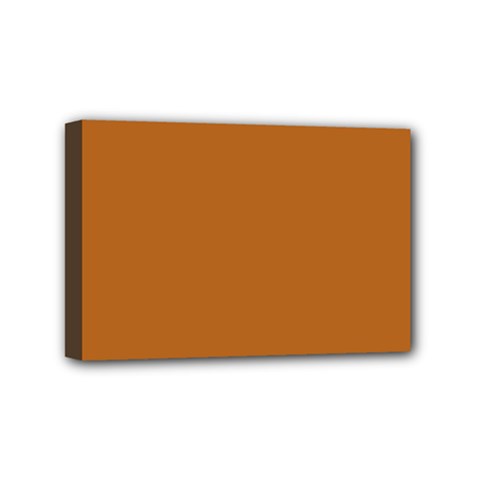 True Light Brown Color Mini Canvas 6  X 4  (stretched) by SpinnyChairDesigns