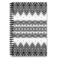 Boho Black And White  5 5  X 8 5  Notebook by SpinnyChairDesigns