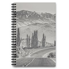 Deserted Landscape Highway, San Juan Province, Argentina 5 5  X 8 5  Notebook by dflcprintsclothing