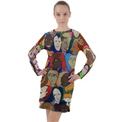 Sisters2020 Long Sleeve Hoodie Dress by Kritter