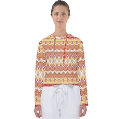 Boho Red Gold White Women s Slouchy Sweat by SpinnyChairDesigns