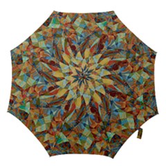 Boho Colorful Mosaic Hook Handle Umbrellas (large) by SpinnyChairDesigns