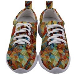 Boho Colorful Mosaic Kids Athletic Shoes by SpinnyChairDesigns