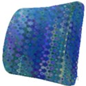 Boho Blue Wildflower Print Seat Cushion View3
