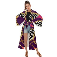 Chain Pattern  Maxi Kimono by designsbymallika