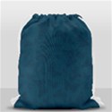 Indigo Dye Blue Butterfly Pattern Drawstring Bag (Small) View2