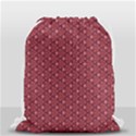 Boho Wine Floral Print Drawstring Bag (Small) View1