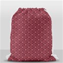 Boho Wine Floral Print Drawstring Bag (Small) View2