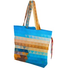 Mosaic  Drawstring Tote Bag by Sobalvarro