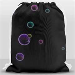Bubble In Dark Drawstring Bag (large) by Sabelacarlos