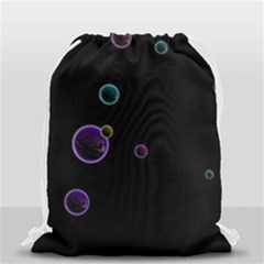 Bubble In Dark Drawstring Bag (small) by Sabelacarlos