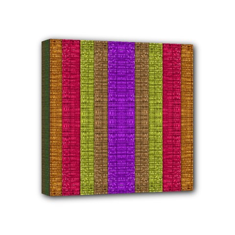 Colors Of A Rainbow Mini Canvas 4  X 4  (stretched) by pepitasart