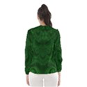 Emerald Green Spirals Women s Hooded Windbreaker View2
