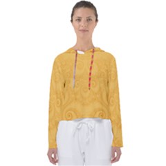 Golden Honey Swirls Women s Slouchy Sweat by SpinnyChairDesigns