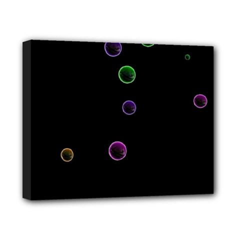 Bubble In Blavk Background Canvas 10  X 8  (stretched) by Sabelacarlos