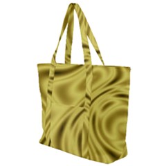 Golden Wave Zip Up Canvas Bag by Sabelacarlos