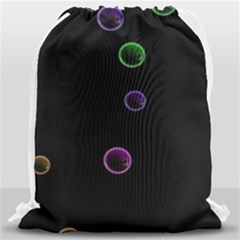 Bubble In Dark 2 Drawstring Bag (large) by Sabelacarlos