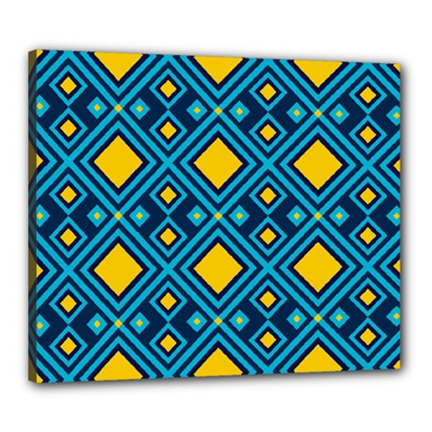Geometric Abstract Diamond Canvas 24  X 20  (stretched) by tmsartbazaar
