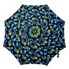 Geometric Hypnotic Shapes Hook Handle Umbrellas (medium) by tmsartbazaar