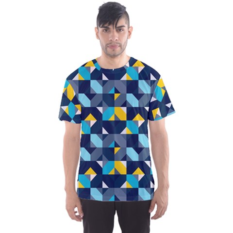 Geometric Hypnotic Shapes Men s Sport Mesh Tee by tmsartbazaar