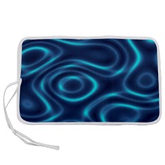 Blue Wavy Pen Storage Case (l) by Sabelacarlos