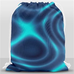 Blue Wave 2 Drawstring Bag (large) by Sabelacarlos