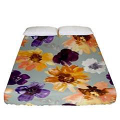 Floral Beauty Fitted Sheet (queen Size) by Angelandspot
