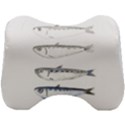 Pencil Fish Sardine Drawing Head Support Cushion View1