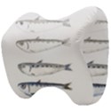 Pencil Fish Sardine Drawing Head Support Cushion View4