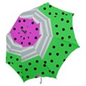 Dots and lines, mixed shapes pattern, colorful abstract design Hook Handle Umbrellas (Large) View2