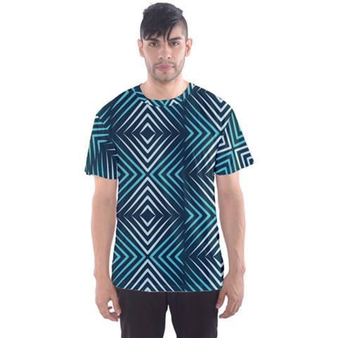 Blue Motif Design Men s Sport Mesh Tee by tmsartbazaar