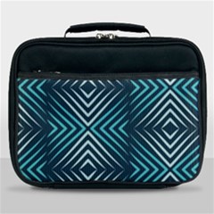 Blue Motif Design Lunch Bag by tmsartbazaar