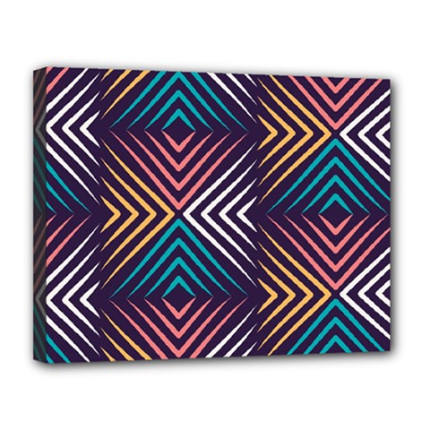 Vintage Motif Design Canvas 14  X 11  (stretched) by tmsartbazaar