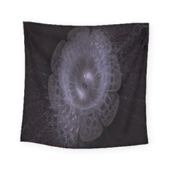 Fractal Flowers Square Tapestry (small) by Sparkle