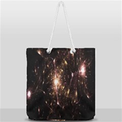Glowing Sparks Full Print Rope Handle Tote (large) by Sparkle