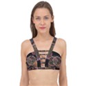 Fractal Geometry Cage Up Bikini Top View1