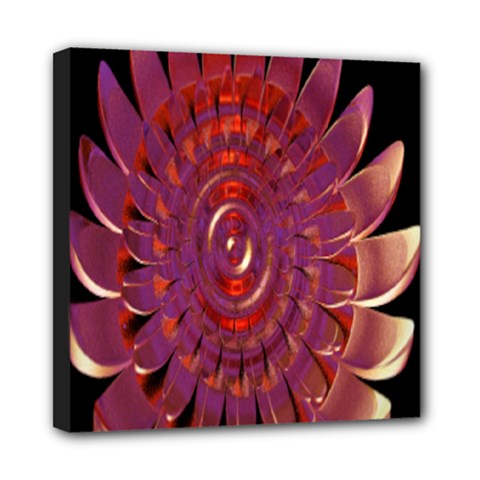 Chakra Flower Mini Canvas 8  X 8  (stretched) by Sparkle
