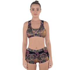 Fractal Geometry Racerback Boyleg Bikini Set by Sparkle