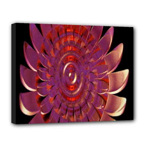Chakra Flower Canvas 14  X 11  (stretched) by Sparkle