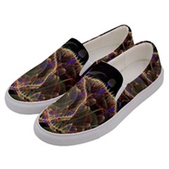 Fractal Geometry Men s Canvas Slip Ons by Sparkle