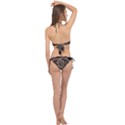 Fractal Geometry Cross Front Halter Bikini Set View2