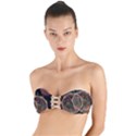 Fractal Geometry Twist Bandeau Bikini Top View1